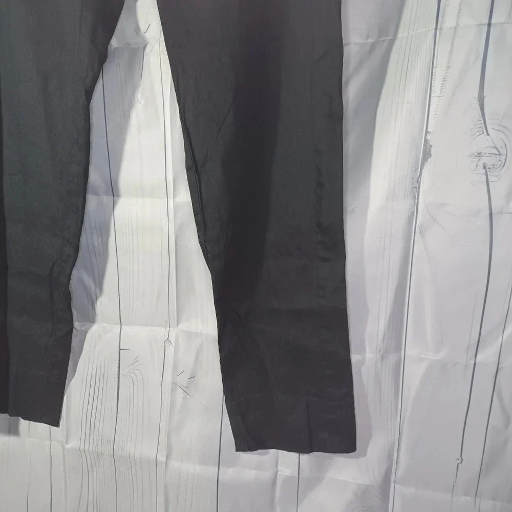 J.Jill black pull on linen blend office wear minimalist pants - Picture 2 of 10